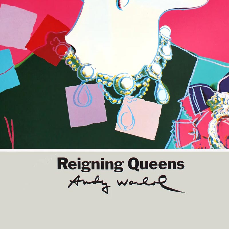 Reigning Queens: Queen Margrethe II of Denmark poster by Andy Warhol