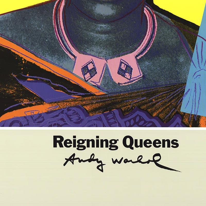 Reigning Queens: Queen Ntfombi of Eswatini poster by Andy Warhol
