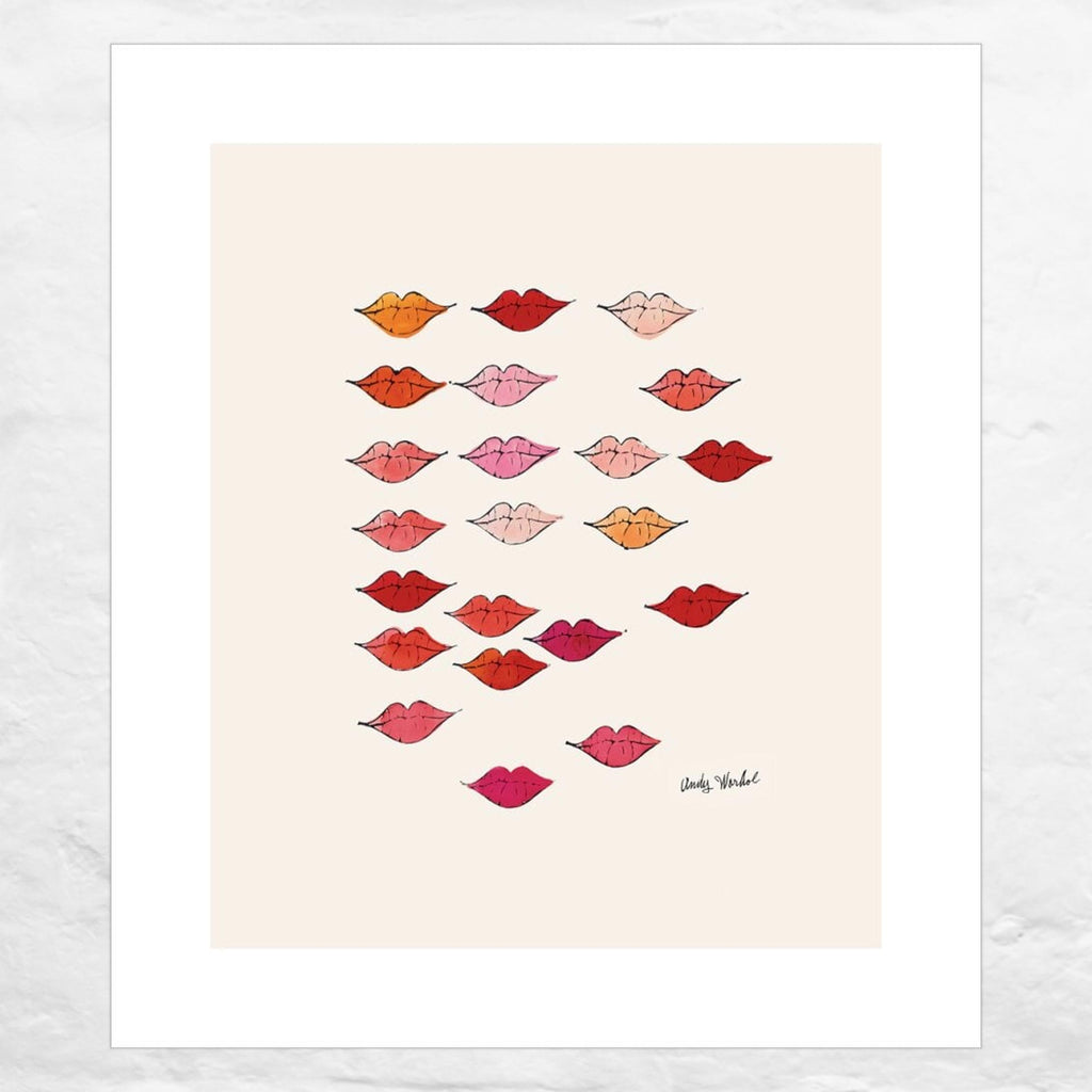 Stamped Lips poster c.1959 by Andy Warhol