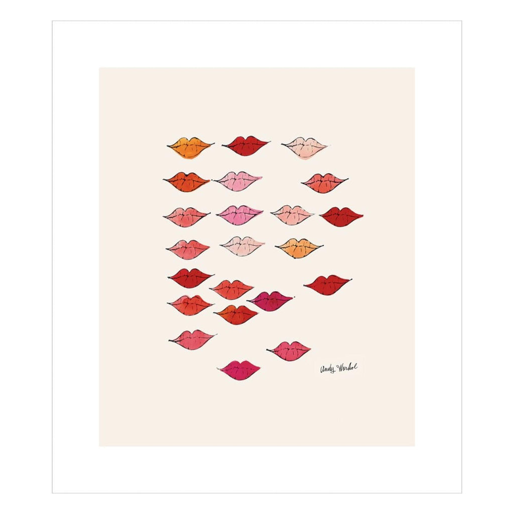 Stamped Lips poster c.1959 by Andy Warhol