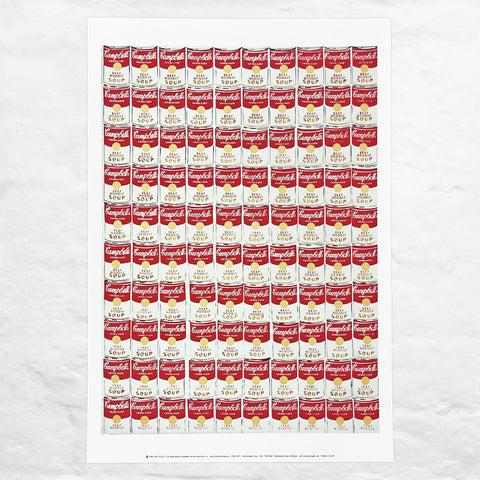 One Hundred Cans, 1962 poster by Andy Warhol