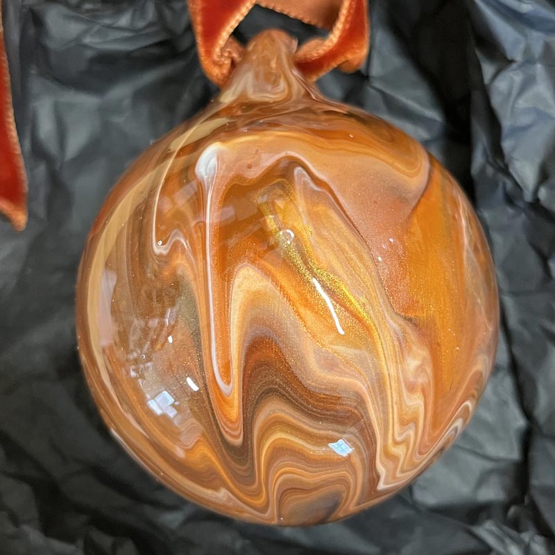 Warm Cinnamon Bauble, by Ashleigh Weller
