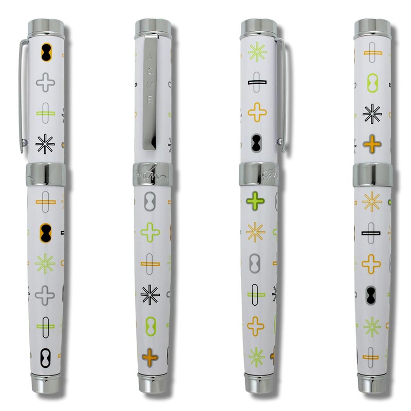 White Standard Roller Ball Pen, des. Karim Rashid for ACME