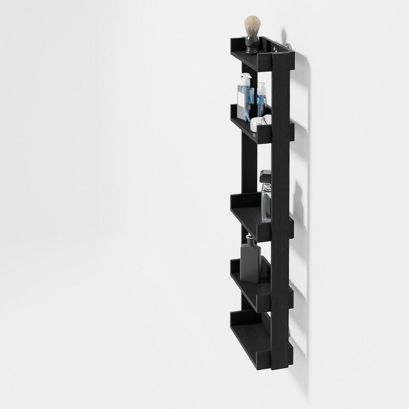Yoku Dark Oak Multi Shelf 706, des. Lincoln River for Wireworks