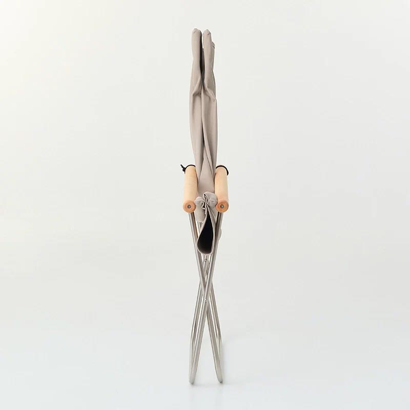 Nychair X with Ottoman - Oil Beech - Pebble Grey - des. Takeshi Nii