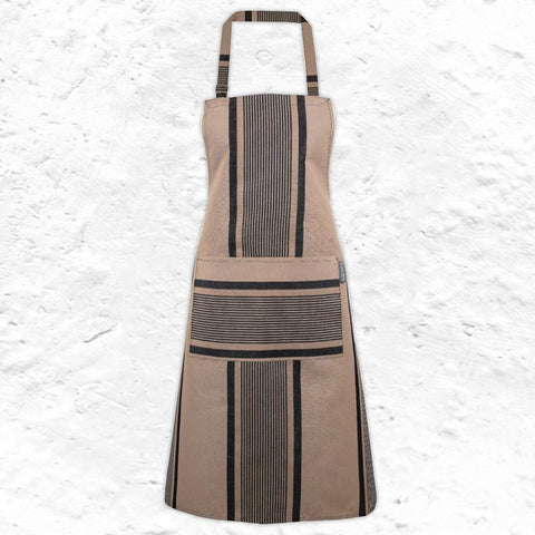 Yvonne Ficelle Encre Apron by Tissage de Luz