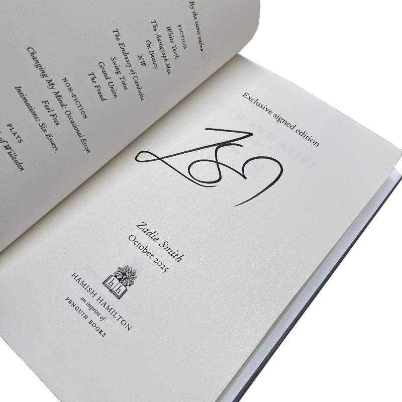 Dead and Alive: Essays, by Zadie Smith - signed hardback