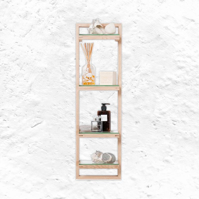 Zone wall shelf - oak - des. Lincoln Rivers for Wireworks