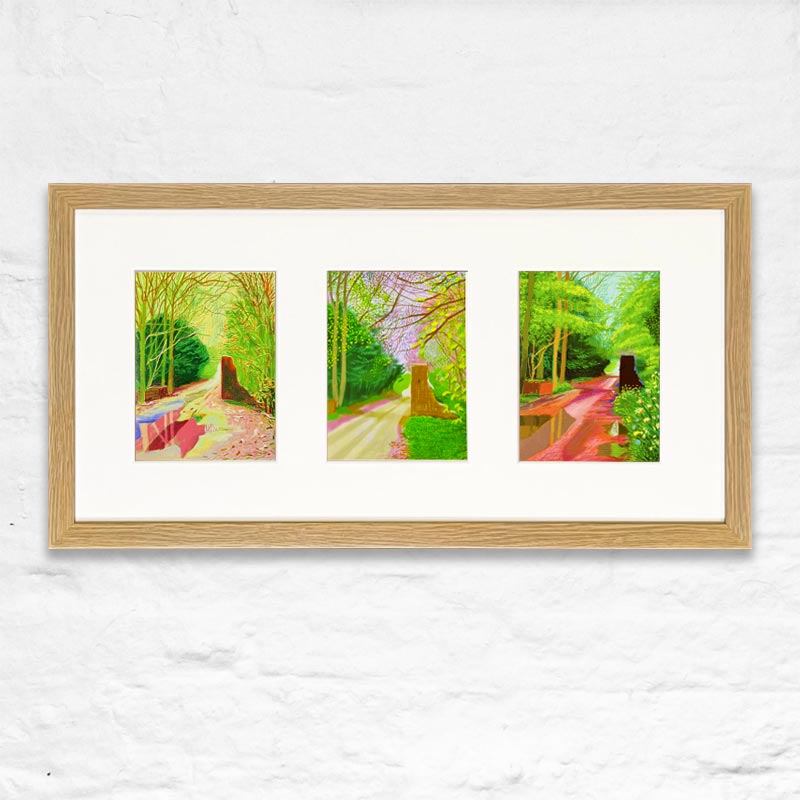 Arrival of Spring Postcard Frame (3 images / Landscape)