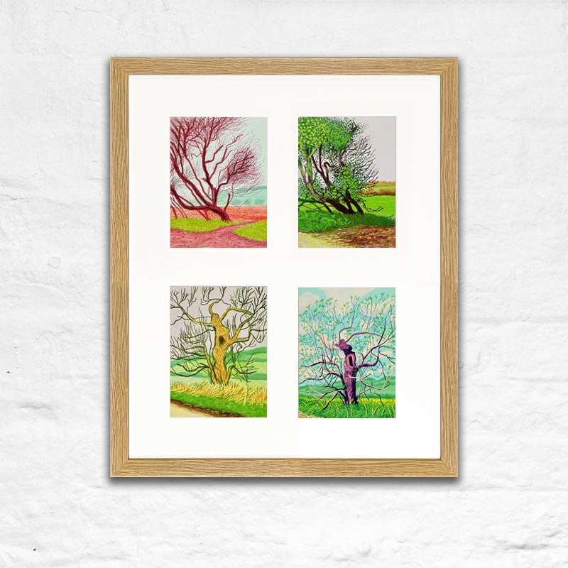Arrival of Spring Postcard Frame (4 images / Portrait)