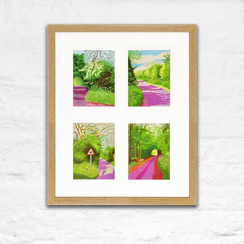 Arrival of Spring Postcard Frame (4 images / Portrait)