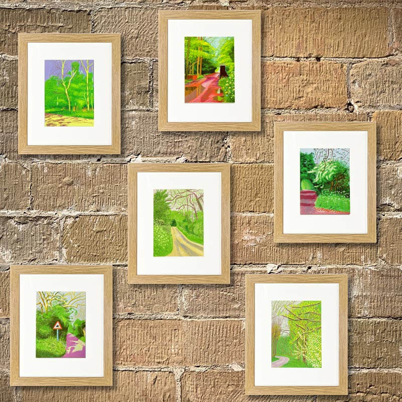 Arrival of Spring Postcard Frame ( 1 image / Portrait)