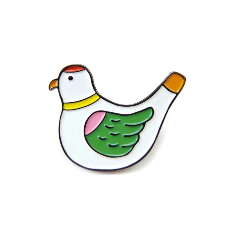 New Retro Pin Badge - Bird - by Hightide