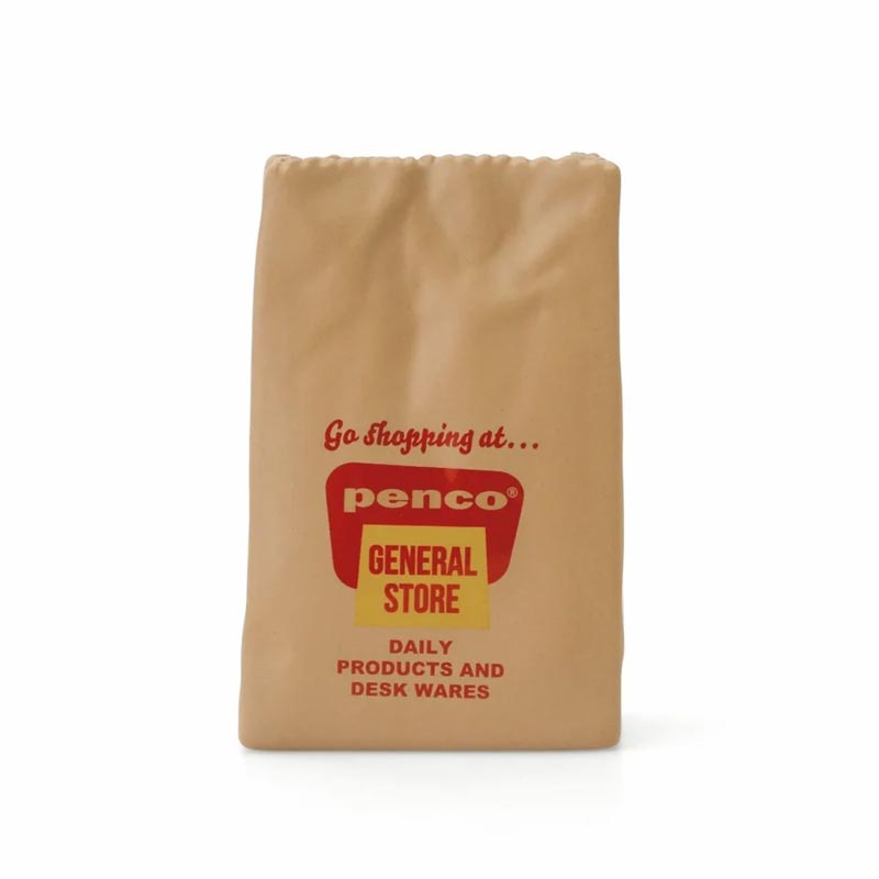 Penco Brown Paper Bag Pen Pot - by Hightide