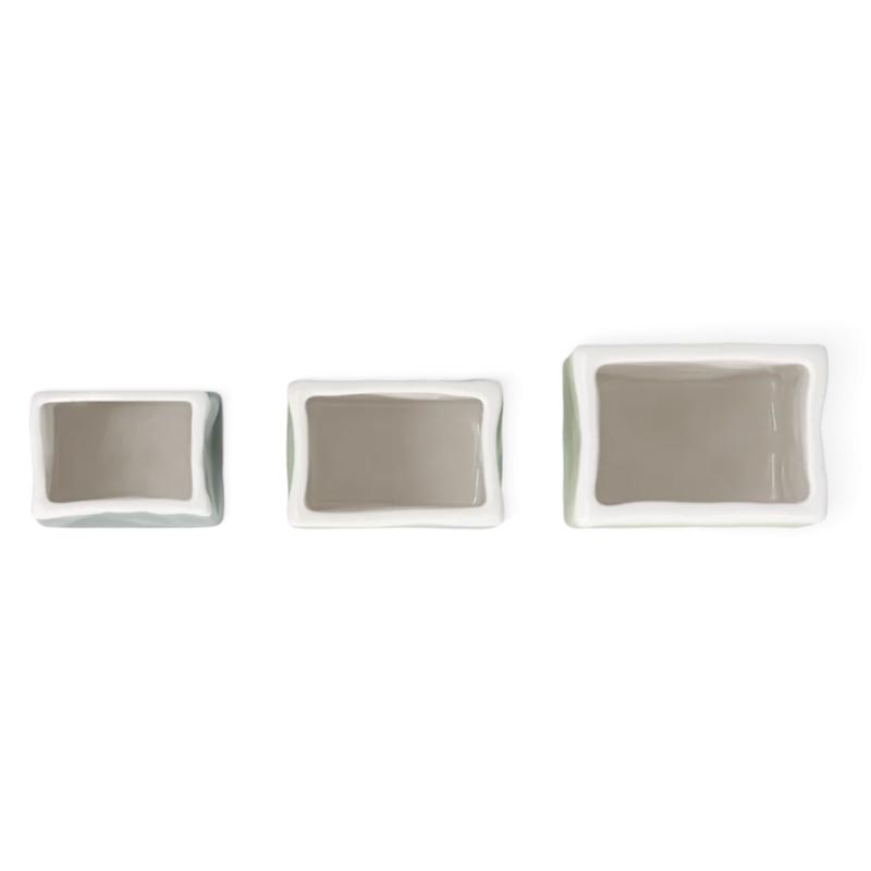 Mini Porcelain Bag Vase Set of Three, by Räder