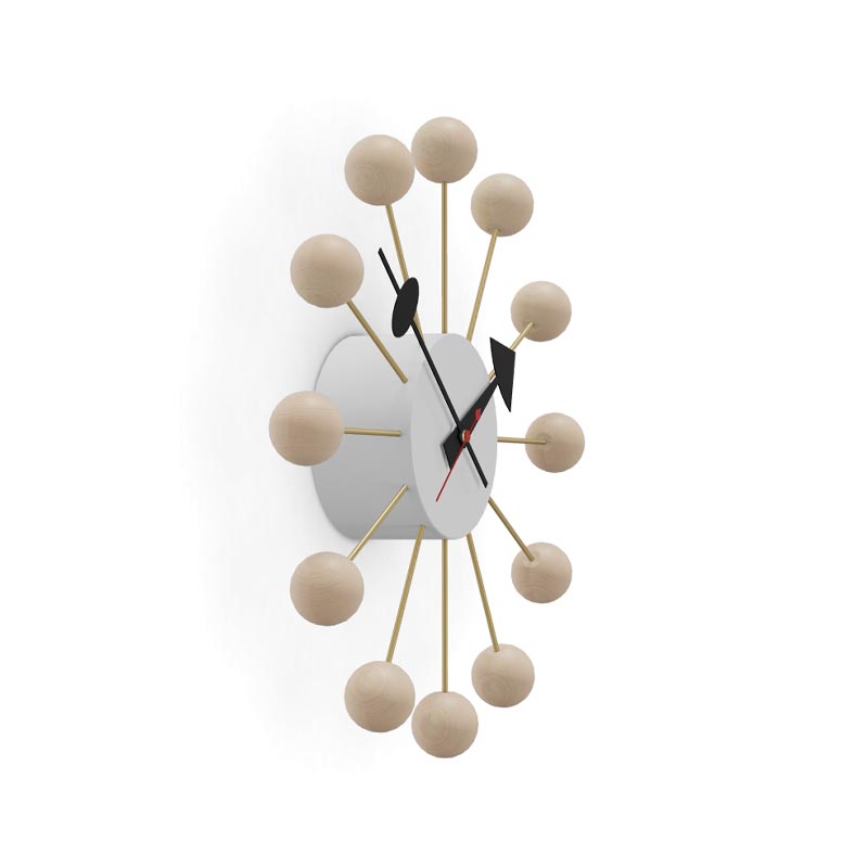 Ball Wall Clock (Natural), des. George Nelson, 1948 - 1960 (made by Vitra)