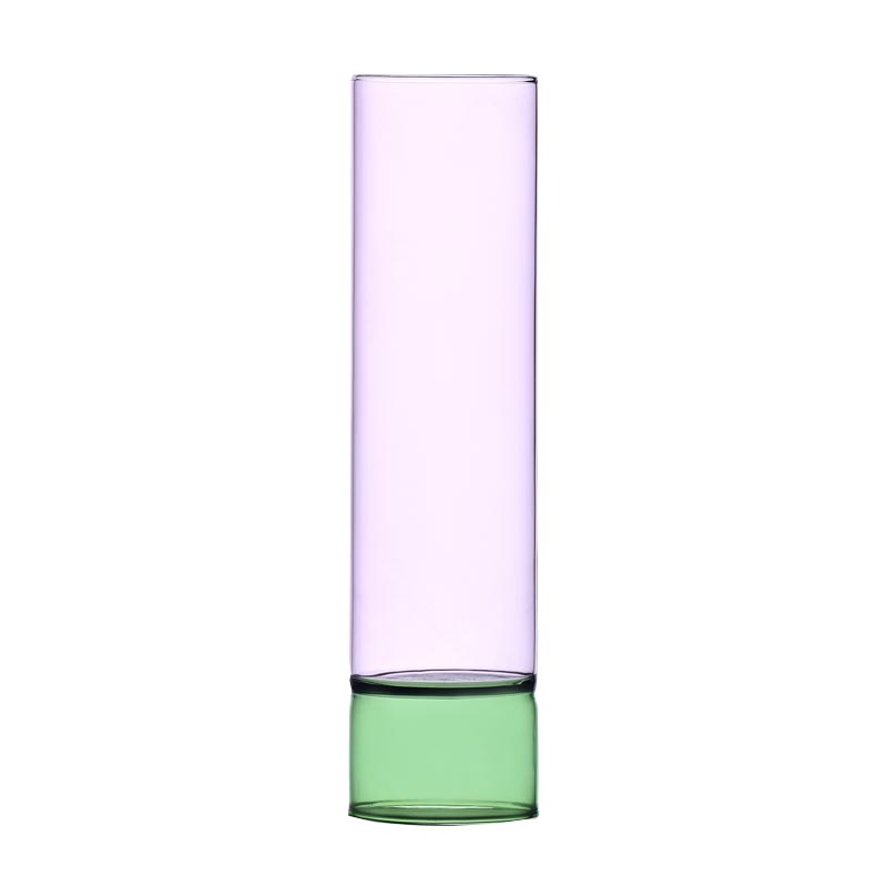 Bamboo Groove Vase - Pink / Green - des. Anna Perugini for Ichendorf Milano