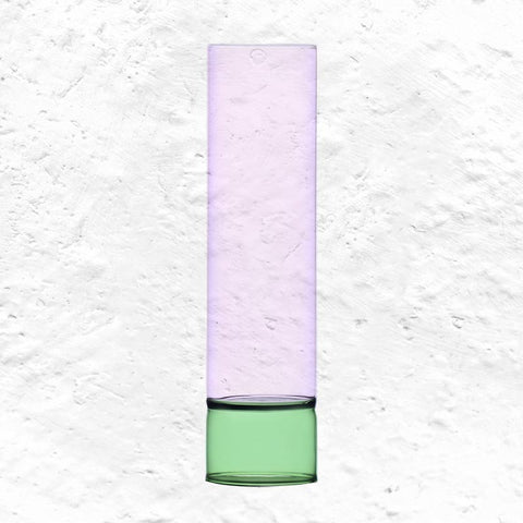 Bamboo Groove Vase - Pink / Green - des. Anna Perugini for Ichendorf Milano