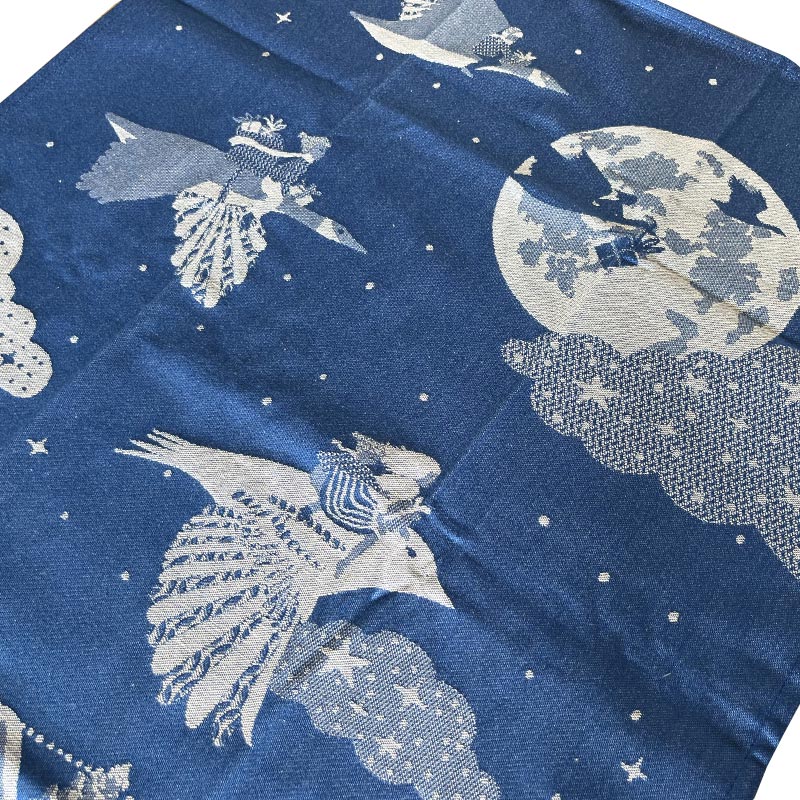 Minuit Blanc - Christmas Tea Towel - by Tissage Moutet