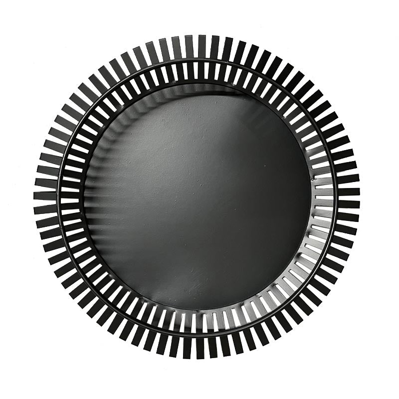 Viki Large Black Metal Bowl by Boltze