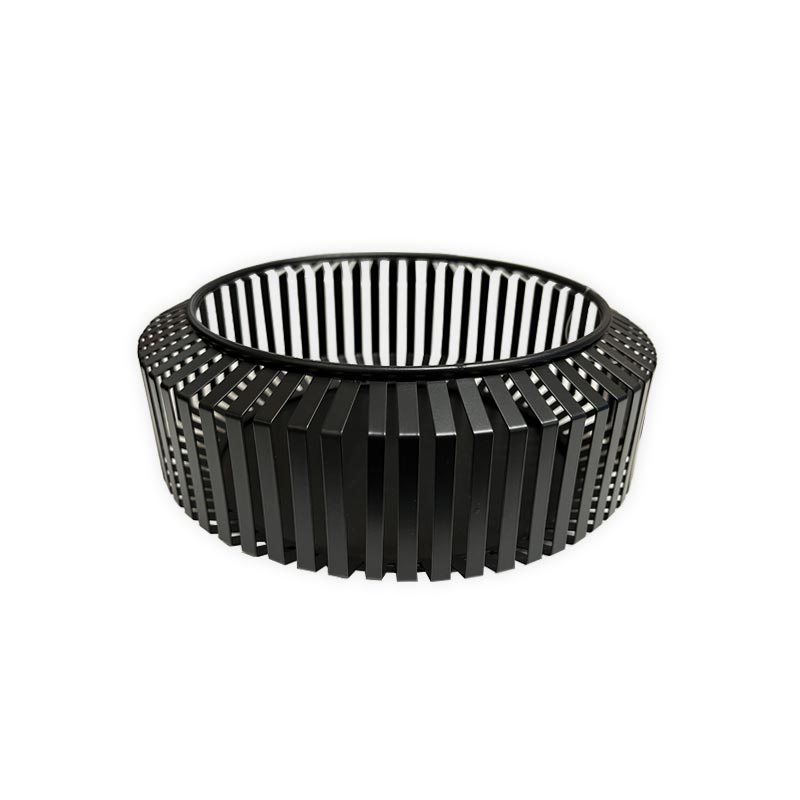 Viki Small Black Metal Bowl by Boltze