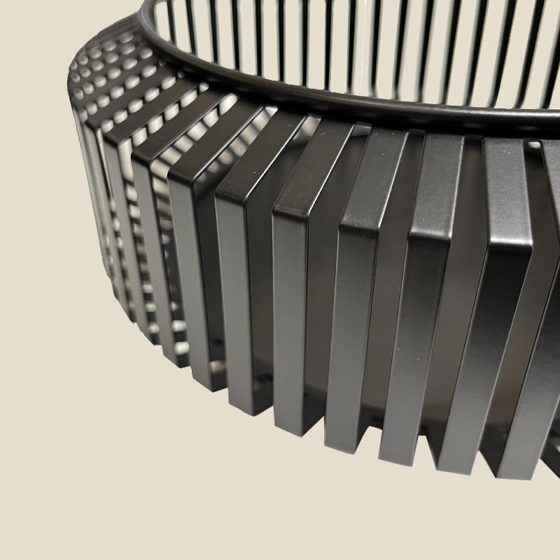 Viki Small Black Metal Bowl by Boltze