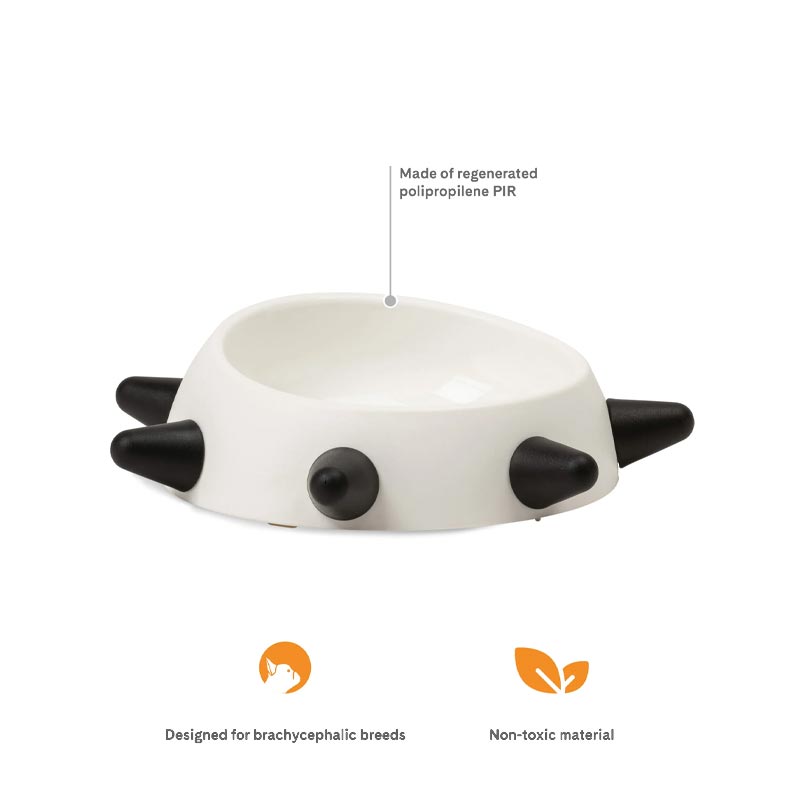 "BOSS" Dog Bowl - White- by United Pets