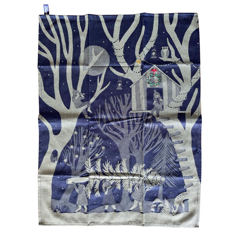Cabane Etoilee - Christmas Tea Towel - by Tissage Moutet