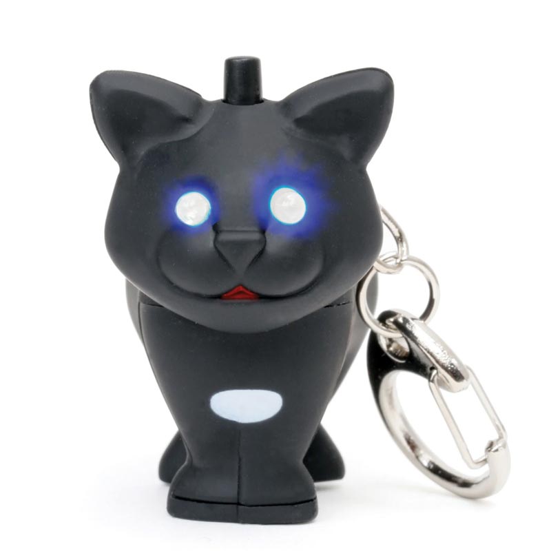 Cat LED Keyring by Kikkerland