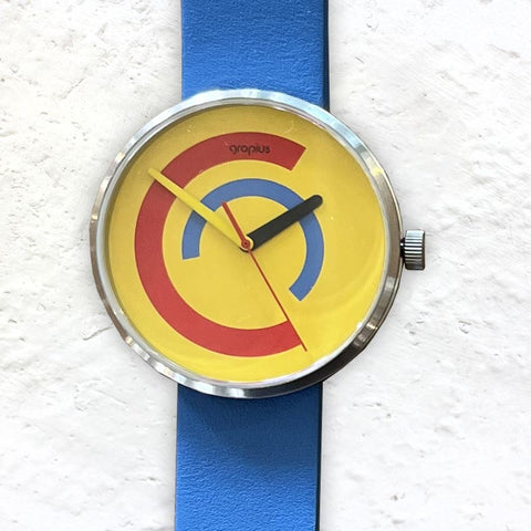 Centum Watch, Yellow - des. Daniel Eltner for Walter Gropius Watches