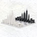New York Chess Set by Skyline - Carrara Marble Board
