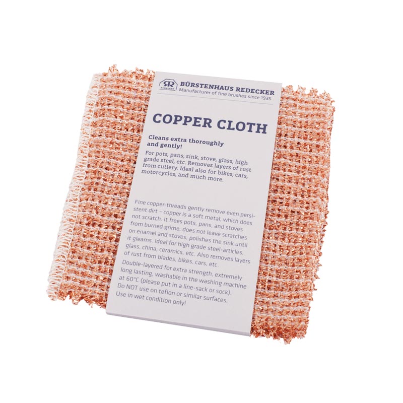Copper cloth (set of two) by Burstenhaus Redecker