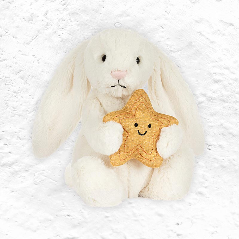 Cream Bunny with Star - Jellycat