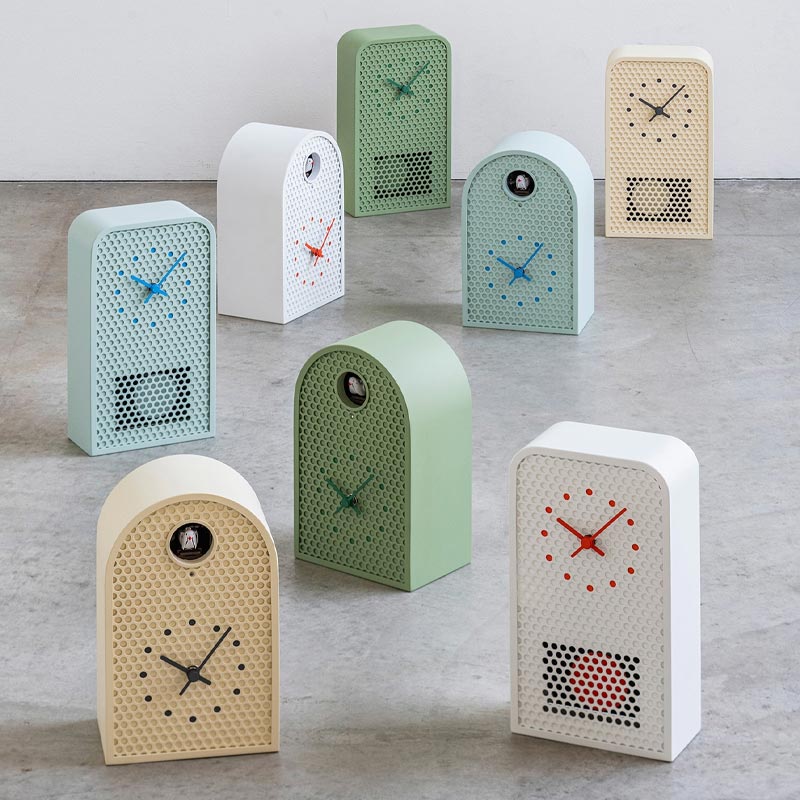 Lemnos COO Cuckoo Wall Clock - Mint Blue - des. Ryosuke Fukusada