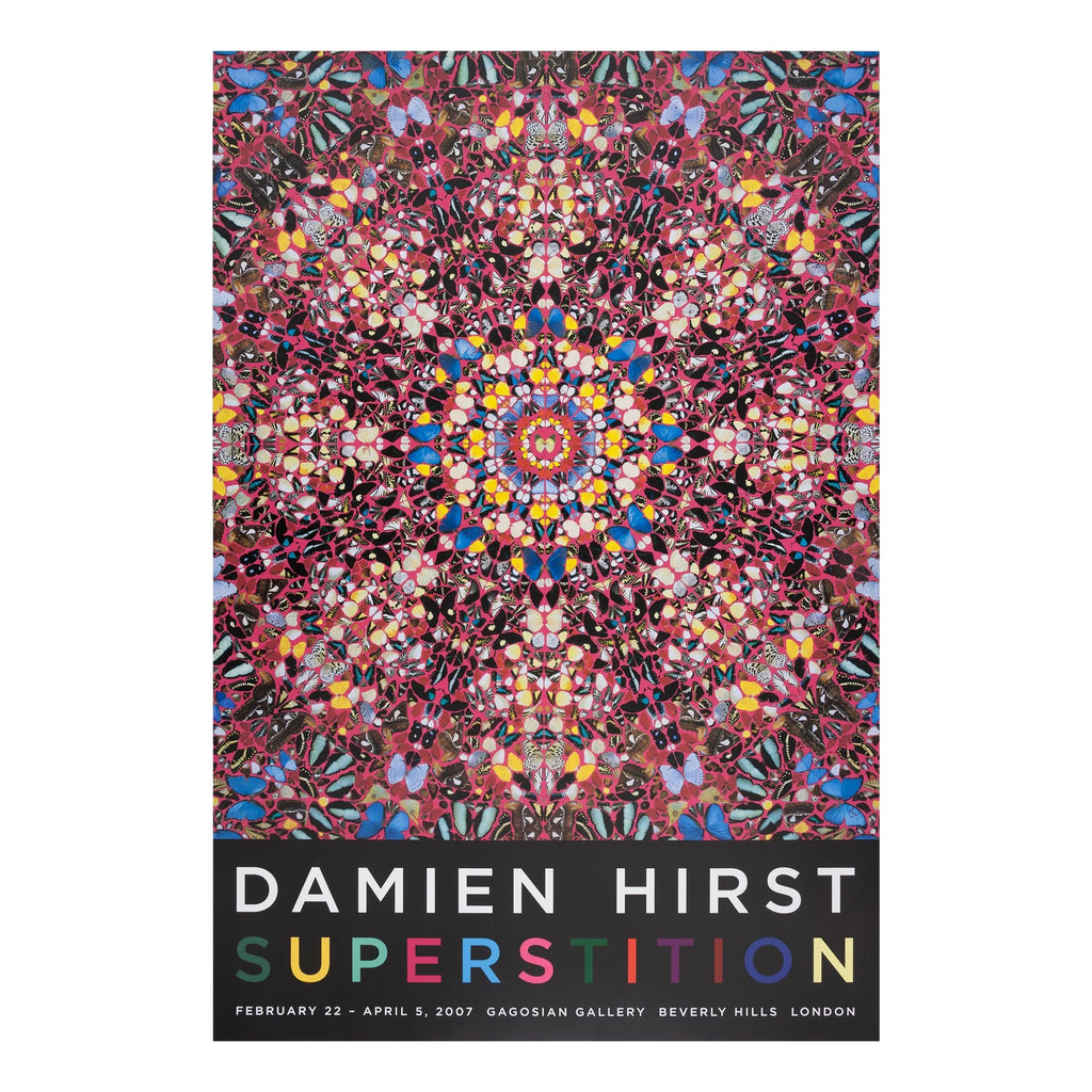 Superstition poster by Damien Hirst