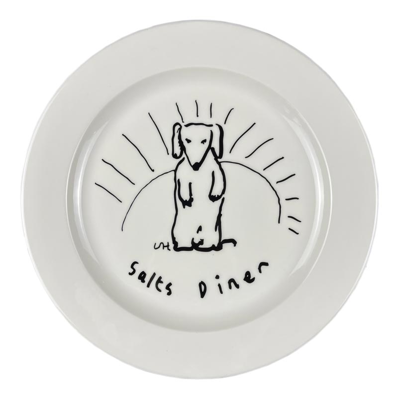 David Hockney Diner Dog Plate, Large - 27cm diameter