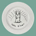 David Hockney Diner Dog Plate, Large - 27cm diameter