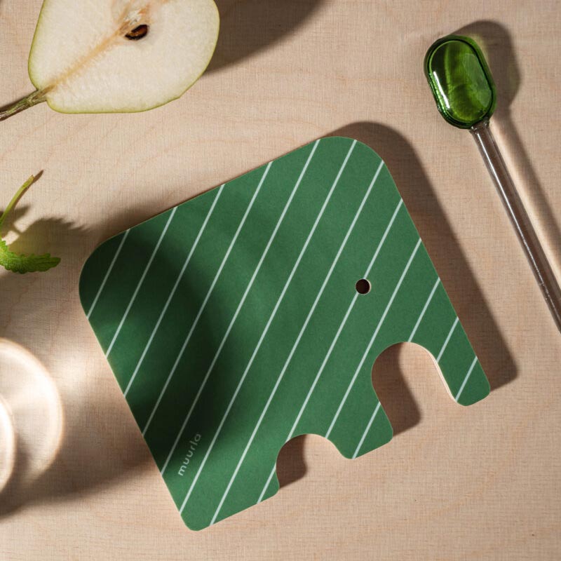 Elephant Coaster Green - by Muurla