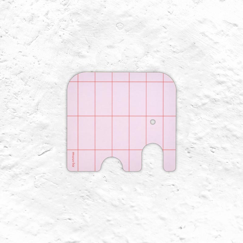 Elephant Coaster Pink - by Muurla