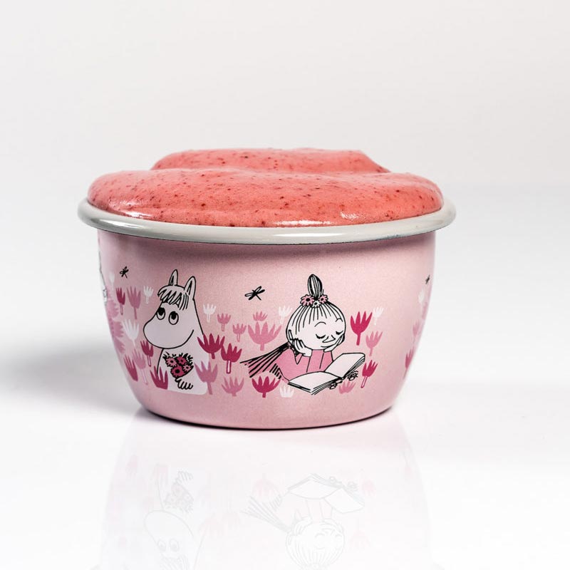 Moomin Enamel Bowl - In the garden, girls - by Muurla