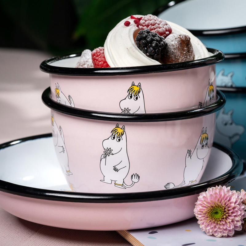 Moomin Enamel Bowl - Snorkmaiden Retro - by Muurla