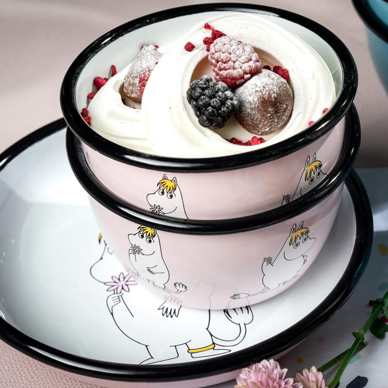 Moomin Enamel Bowl - Snorkmaiden Retro - by Muurla
