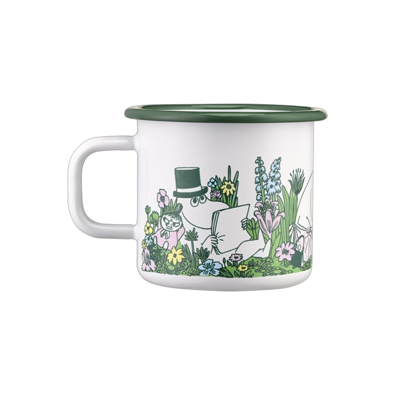 Moomin Enamel Mug - In the garden - by Muurla