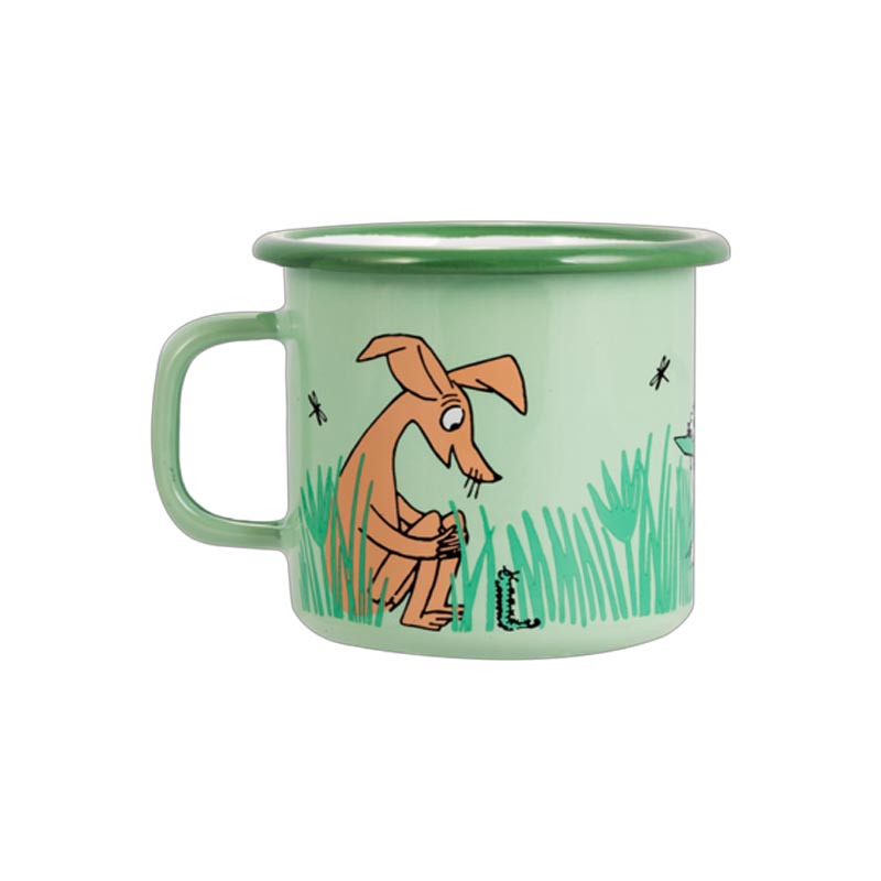 Moomin Enamel Mug - In the garden, boys - by Muurla