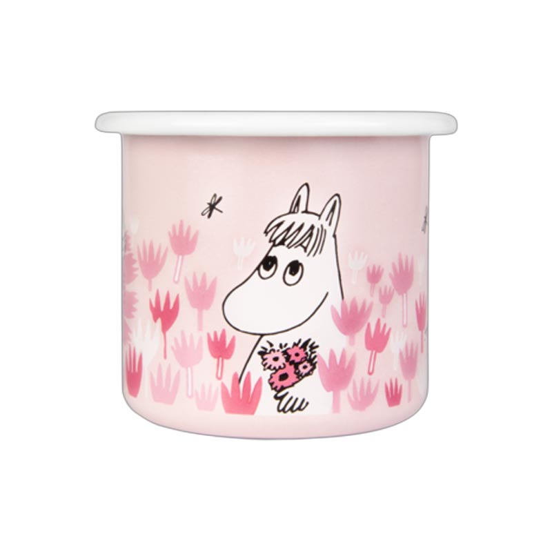 Moomin Enamel Mug - In the garden, girls - by Muurla