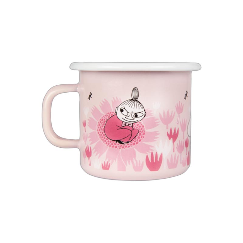 Moomin Enamel Mug - In the garden, girls - by Muurla