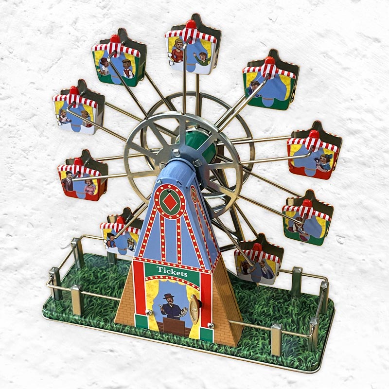 Wind-Up Ferris Wheel with Integrated Music Box, by Walter & Prediger
