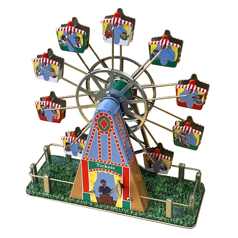 Wind-Up Ferris Wheel with Integrated Music Box, by Walter & Prediger