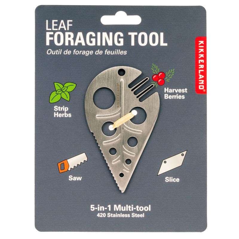 Leaf Foraging 5 in 1 Tool, by Kikkerland