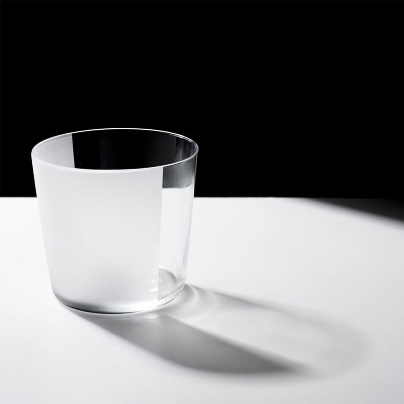 Frosted Tumbler, In/Tagli Collection, by Schoenhuber Franchi